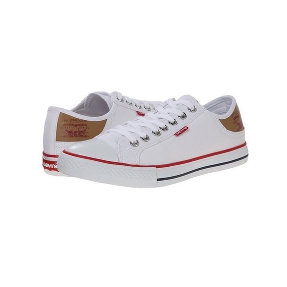 Levis Stan Buck White Canvas Sneakers 